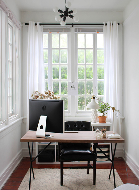 before and after home office makeover