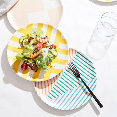 colourful outdoor dining