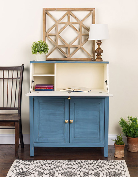 makeover with rust-oleum chalked ultra matte paint