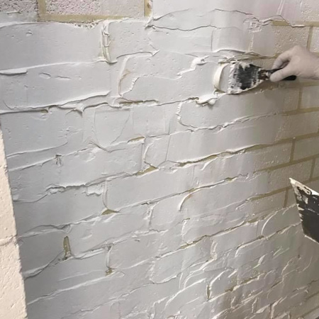 how to faux brick wall