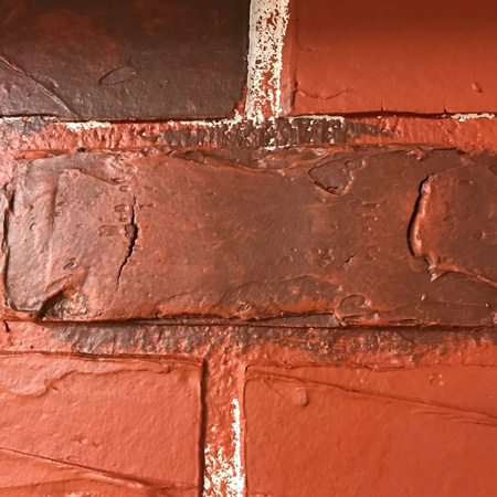 how to faux brick wall