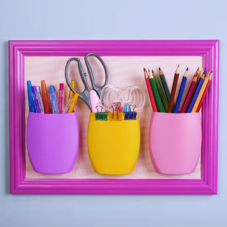 Recycle Plastic Bottles to Organise your Home Office