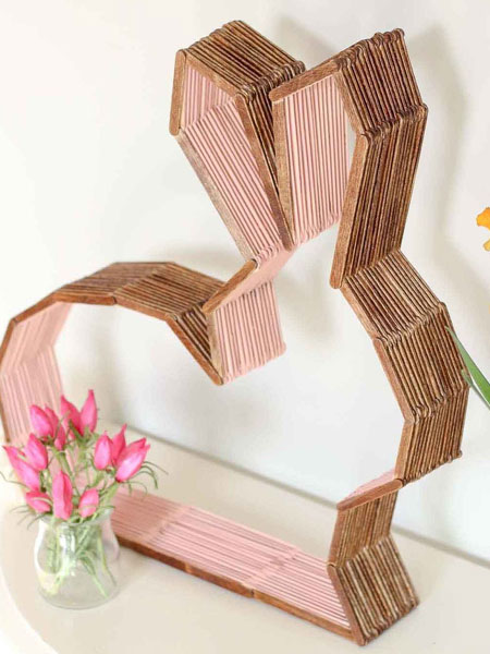 popsicle stick easter bunny