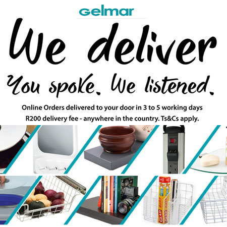 Gelmar now offers deliveries