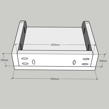 assemble top shelf of shoe rack