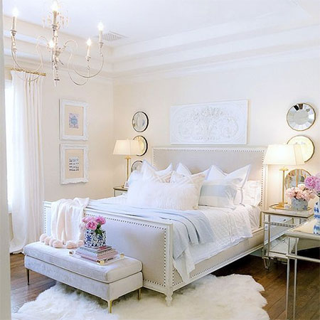 decorate white bedroom