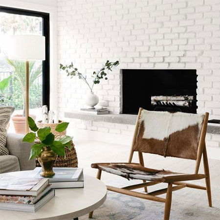 decorate with white brick walls