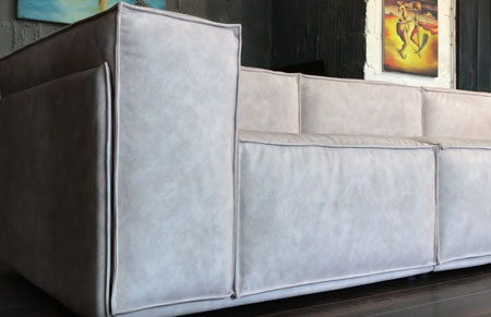 Make your own pleather, leather or faux suede sofa