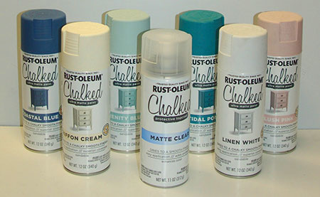 rust-oleum chalked spray paint