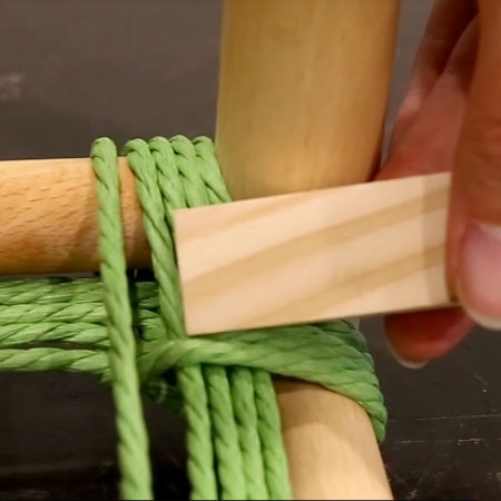 how to weave stool seat