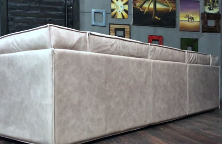 Make your own pleather, leather or faux suede sofa