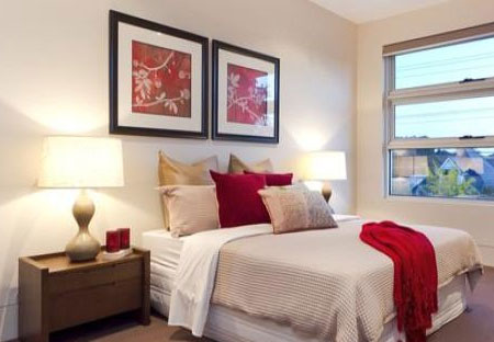 add colour to bedroom