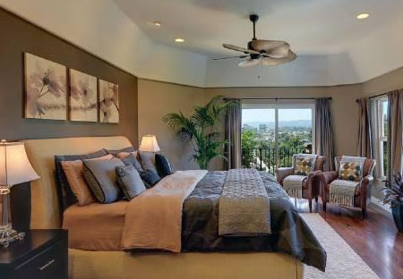 install a ceiling fan in bedroom