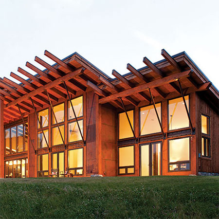 modern timber home