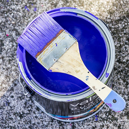 what is acrylic or latex paint made of