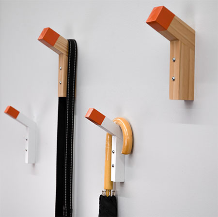 make modern coat hangers for mounting directly onto a wall