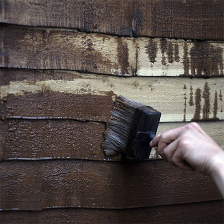 use creosote to protect outdoor wood
