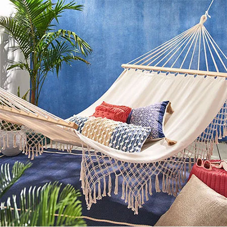 hang a hammock in your garden