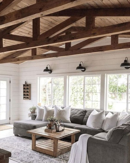 Exposed Beams Add Architectural Detail, Cost Of Wood Ceiling Beams