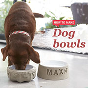concrete dog bowls