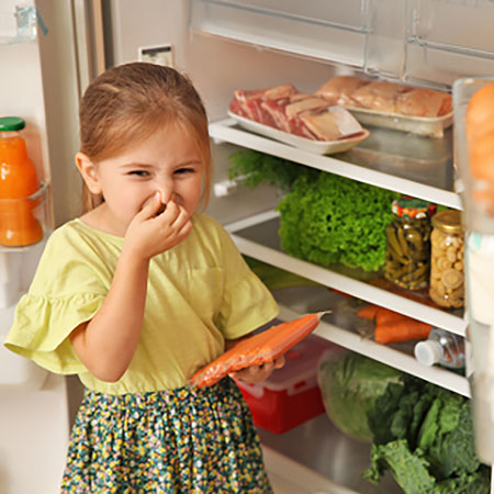 Clean the inner section of the fridge
