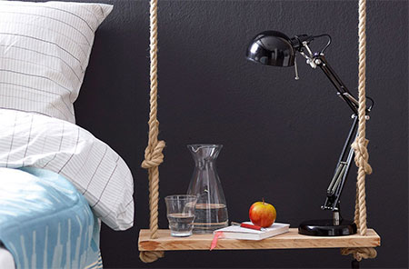 Quick Project: A Swinging Bedside Shelf