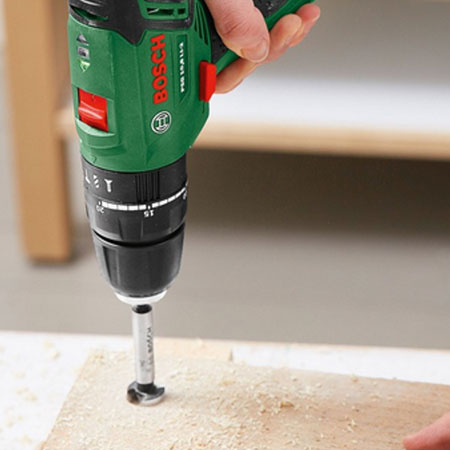 drill holes for the rope