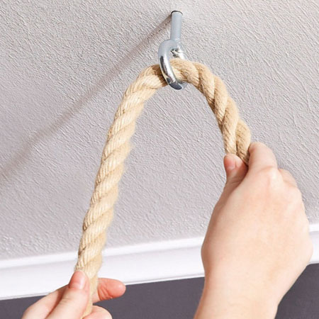 drill holes to hang swing bedside shelf