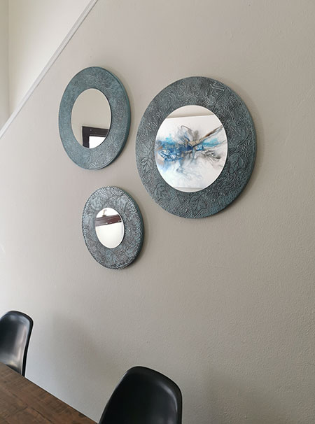 diy antique effect wall mirrors