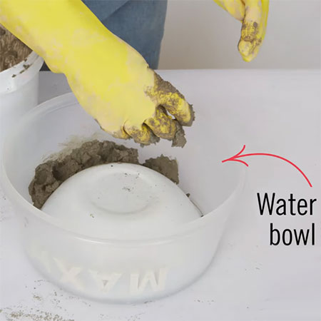 make concrete bowls