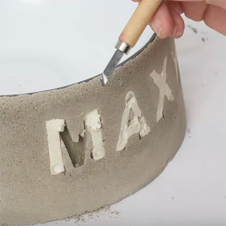 make concrete bowls