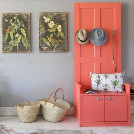 make a clothes storage stand for entrance