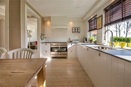 make kitchen feel larger