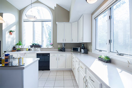 make kitchen feel larger