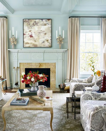 refresh living room for spring