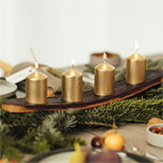 make diy festive candle holder