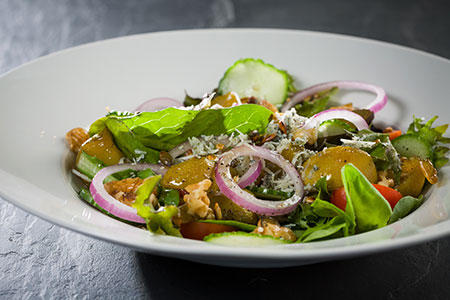 A sweet and tangy salad from The Hussar Grill seduces the taste buds 