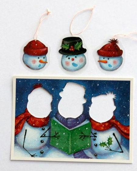 christmas card gift tags