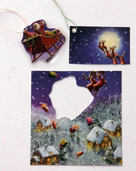 christmas card gift tag ideas