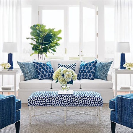how to decorate classic blue
