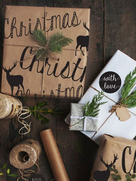 natural ideas for gift wrapping