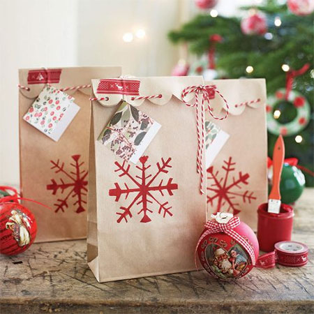 brown paper bags for christmas presents and gifts