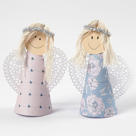 Kids Craft: Pretty Paper Angels
