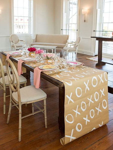 valentines day table decor