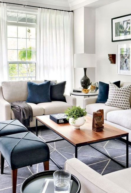 bring in rugs for luxe look