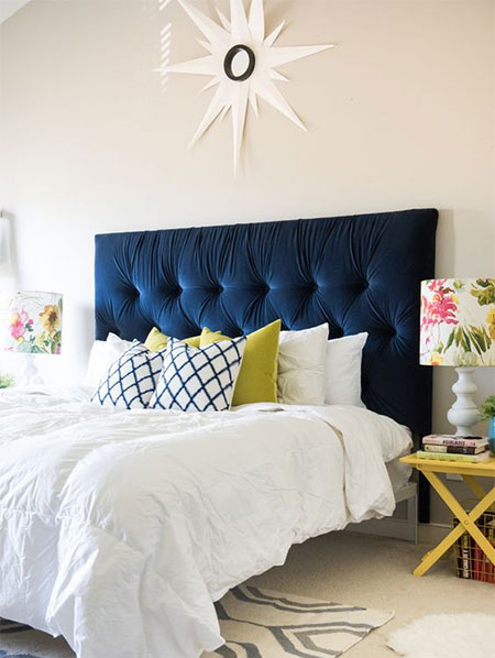 diamond tufted headboard