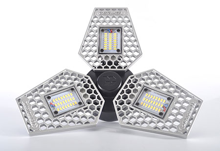 Tork Craft TCFL 500 motion activated ceiling tri-light screws in like a light bulb