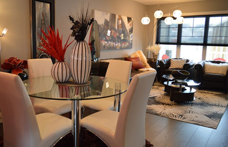 If walls are drab, explore color palettes that will enliven the space.