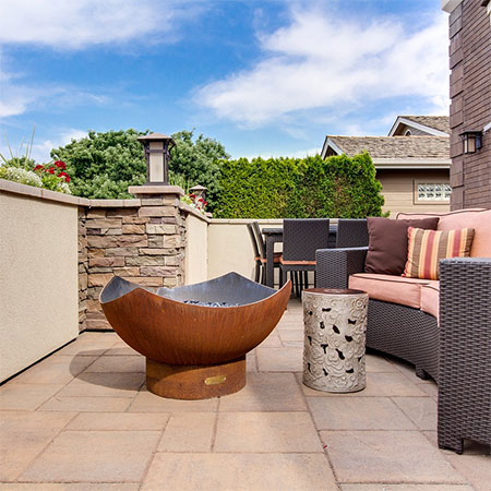 tidy up patio area
