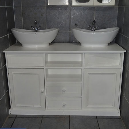 painted bathroom vanity